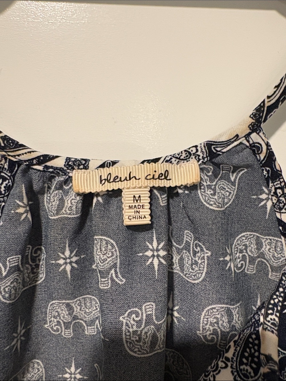 bleuh ciel Navy and White Elephant Print Camisole - Picture 2 of 4